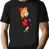 Bewitched Samantha Premium Heavyweight Cotton T-Shirt - Black