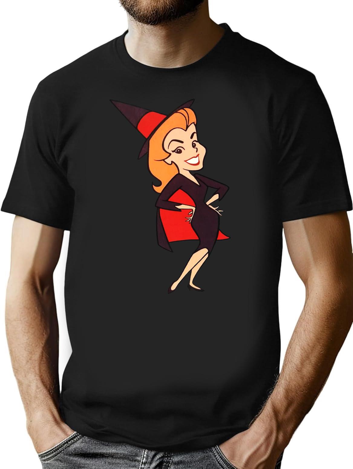 Bewitched Samantha Premium Heavyweight Cotton T-Shirt - Black