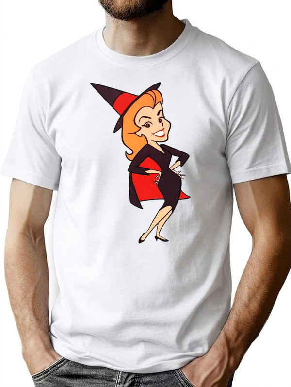 Bewitched Samantha Premium Heavyweight Cotton T-Shirt - White