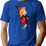 Bewitched Samantha Premium Heavyweight Cotton T-Shirt - Blue