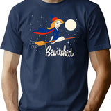 Bewitched T-Shirt for Men & Women, T-Shirts Graphic Tee - Navy