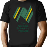 Bicentenary T-Shirt for Men & Women, T-Shirts Graphic Tee - Black