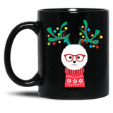 Bichon Frise Funny Holiday Xmas Christmas Black Coffee Mug, Gift Coffee Mug - Black