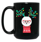 Bichon Frise Funny Holiday Xmas Christmas Black Coffee Mug, Gift Coffee Mug