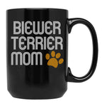 Biewer Terrier Mom Black Coffee Mug, Gift Coffee Mug