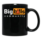 Big Balls Community Funny Inaproppriate Badass Dad Black Coffee Mug, Gift Coffee Mug - Black