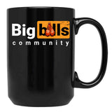 Big Balls Community Funny Inaproppriate Badass Dad Black Coffee Mug, Gift Coffee Mug