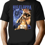 Big Floppa Vintage Rap T-Shirt for Men & Women, T-Shirts Graphic Tee - Black