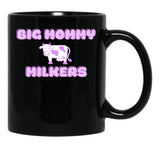 Big Mommy Milkers Cow Design Black Coffee Mug, Gift Coffee Mug - Black