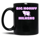 Big Mommy Milkers Cow Design Black Coffee Mug, Gift Coffee Mug - Black