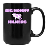 Big Mommy Milkers Cow Design Black Coffee Mug, Gift Coffee Mug