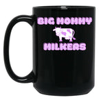 Big Mommy Milkers Cow Design Black Coffee Mug, Gift Coffee Mug