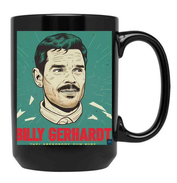 Billy Gerhardt Black Coffee Mug, Gift Coffee Mug