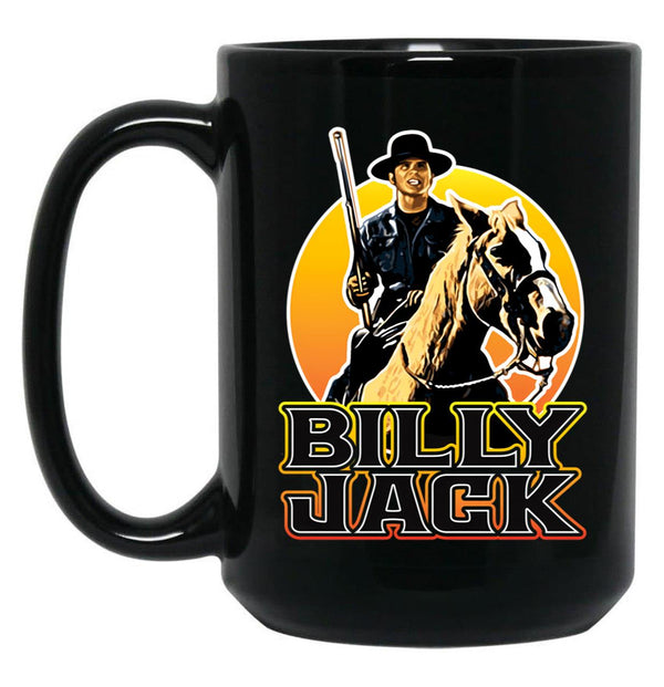 Billy Jack One Man Becomes The Law Black Coffee Mug, Gift Coffee Mug - Black