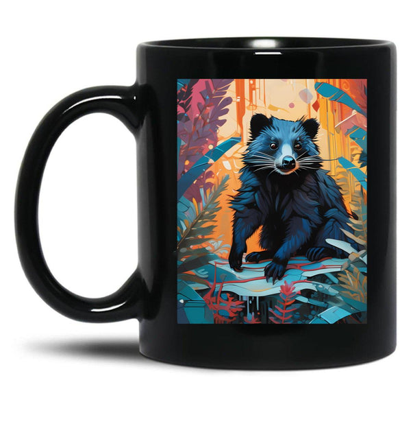 Binturong Black Coffee Mug, Gift Coffee Mug - Black