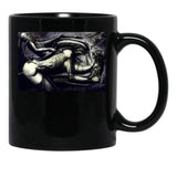 Biomechanical Tattoos Black Coffee Mug, Gift Coffee Mug - Black
