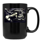 Biomechanical Tattoos Black Coffee Mug, Gift Coffee Mug