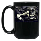 Biomechanical Tattoos Black Coffee Mug, Gift Coffee Mug