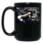 Biomechanical Tattoos Black Coffee Mug, Gift Coffee Mug