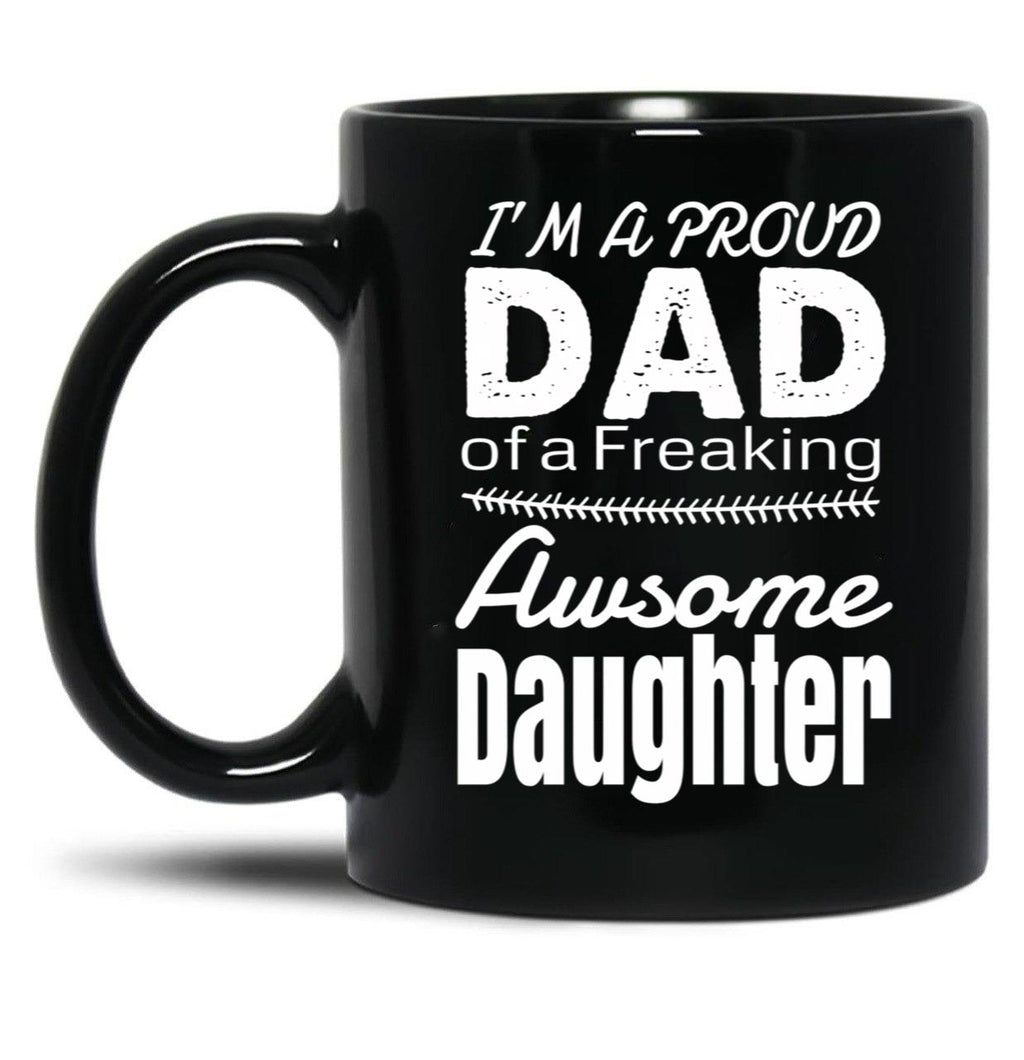 Birthday Idea To Awsome Fatherglad Father Appreciative Father Black Coffee Mug