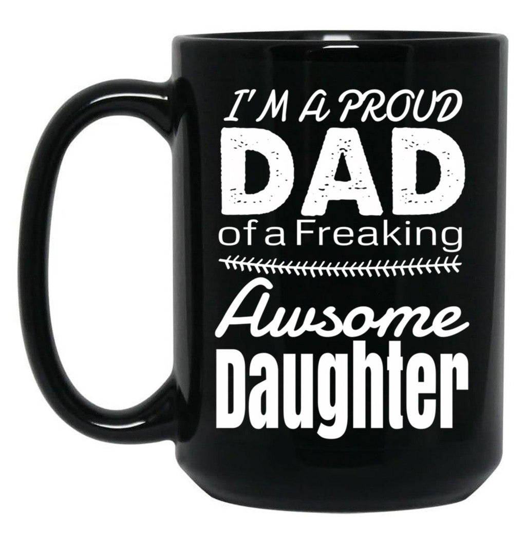 Birthday Idea To Awsome Fatherglad Father Appreciative Father Black Coffee Mug