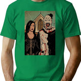 Birthday Gift Terrifier Horror Movie Art Retro Wave T-Shirt for Men & Women, T-Shirts Graphic Tee - Green