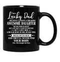 Birthday Lucky Dad August Black Coffee Mug - Black