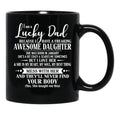 Birthday Lucky Dad January Black Coffee Mug - Black