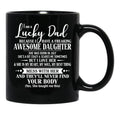 Birthday Lucky Dad July Black Coffee Mug - Black