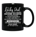 Birthday Lucky Dad November Black Coffee Mug - Black