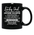 Birthday Lucky Dad October Black Coffee Mug - Black