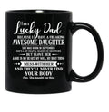 Birthday Lucky Dad September Black Coffee Mug - Black