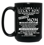 Birthday Mom Born In January Black Coffee Mug