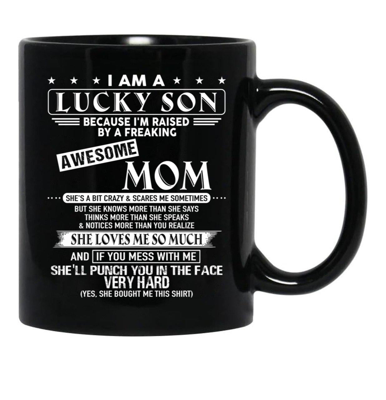Birthday Mom Black Coffee Mug - Black