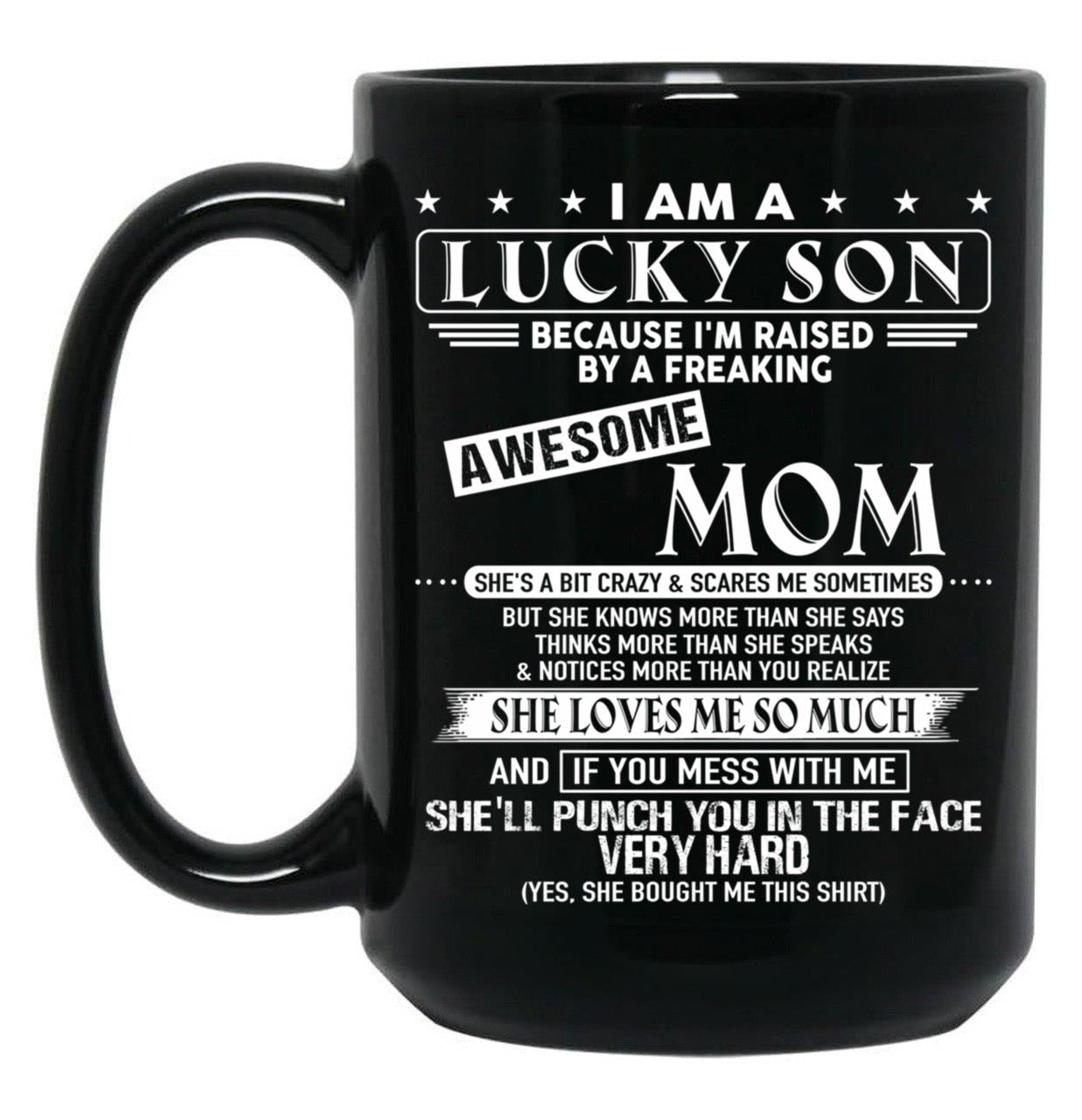 Birthday Mom Black Coffee Mug