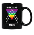 Bisexual Mom Black Coffee Mug, Gift Coffee Mug - Black