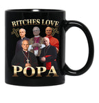 Love Popa Pope Leo Xiv 9 Black Coffee Mug - Black
