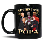 Love Popa Pope Leo Xiv 9 Black Coffee Mug