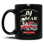 Bj And The Bear Trucking Company Black Coffee Mug, Gift Coffee Mug