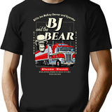 Bj And The Bear Trucking Company Premium Heavyweight Cotton T-Shirt - Black