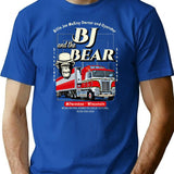 Bj And The Bear Trucking Company Premium Heavyweight Cotton T-Shirt - Blue