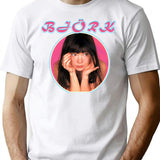Bjork Circle Tee T-Shirt for Men & Women, T-Shirts Graphic Tee - White