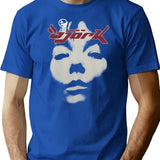 Bjork Homogenic Vintage Face Logo (White) T-Shirt for Men & Women, T-Shirts Graphic Tee - Blue