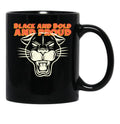 Black And Bold And Proud - Black History Month Black Coffee Mug - Black