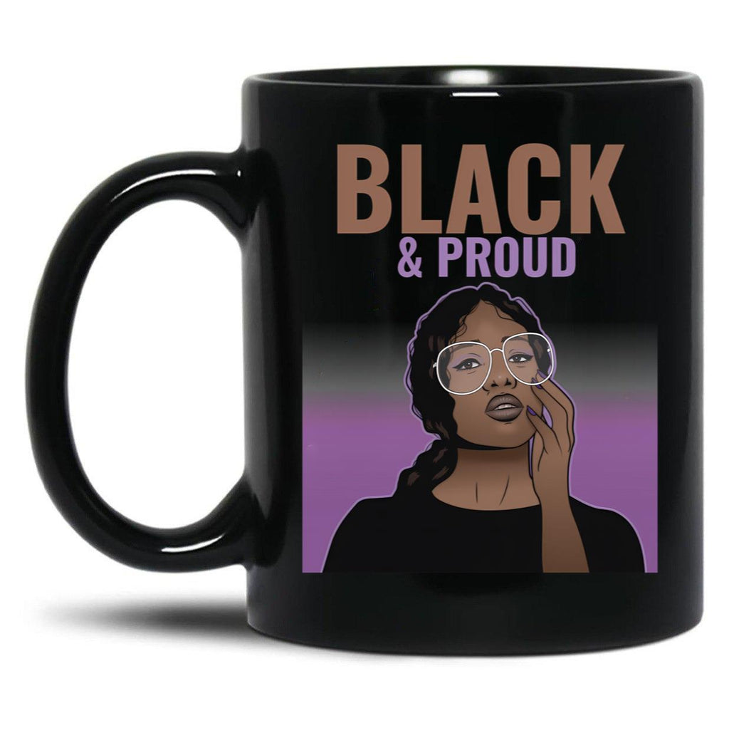 Black And Proud (9) Black Coffee Mug
