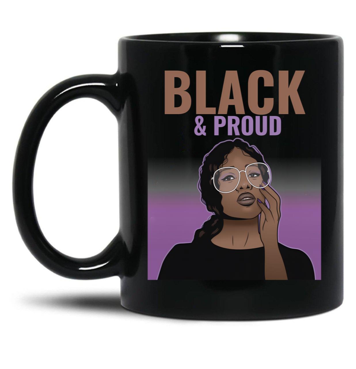 Black And Proud (9) Black Coffee Mug