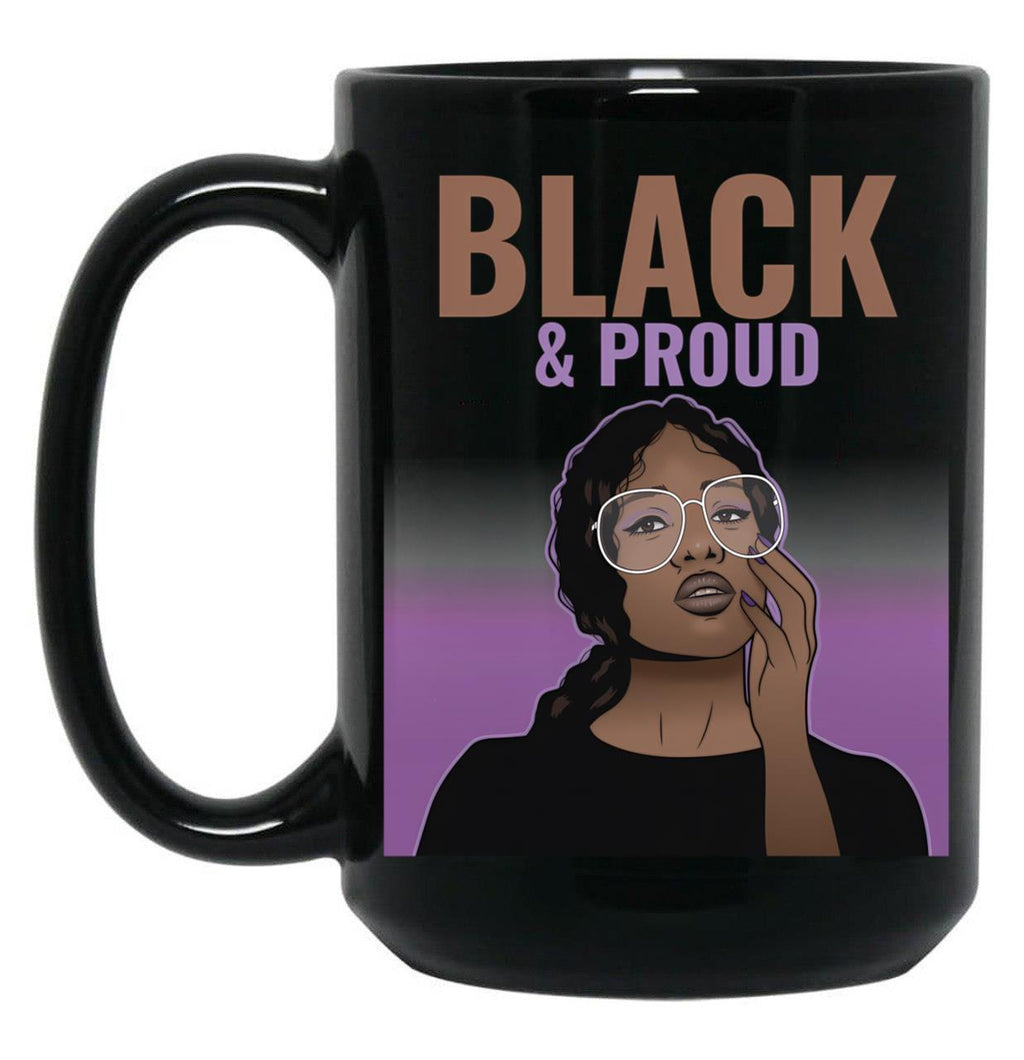 Black And Proud (9) Black Coffee Mug