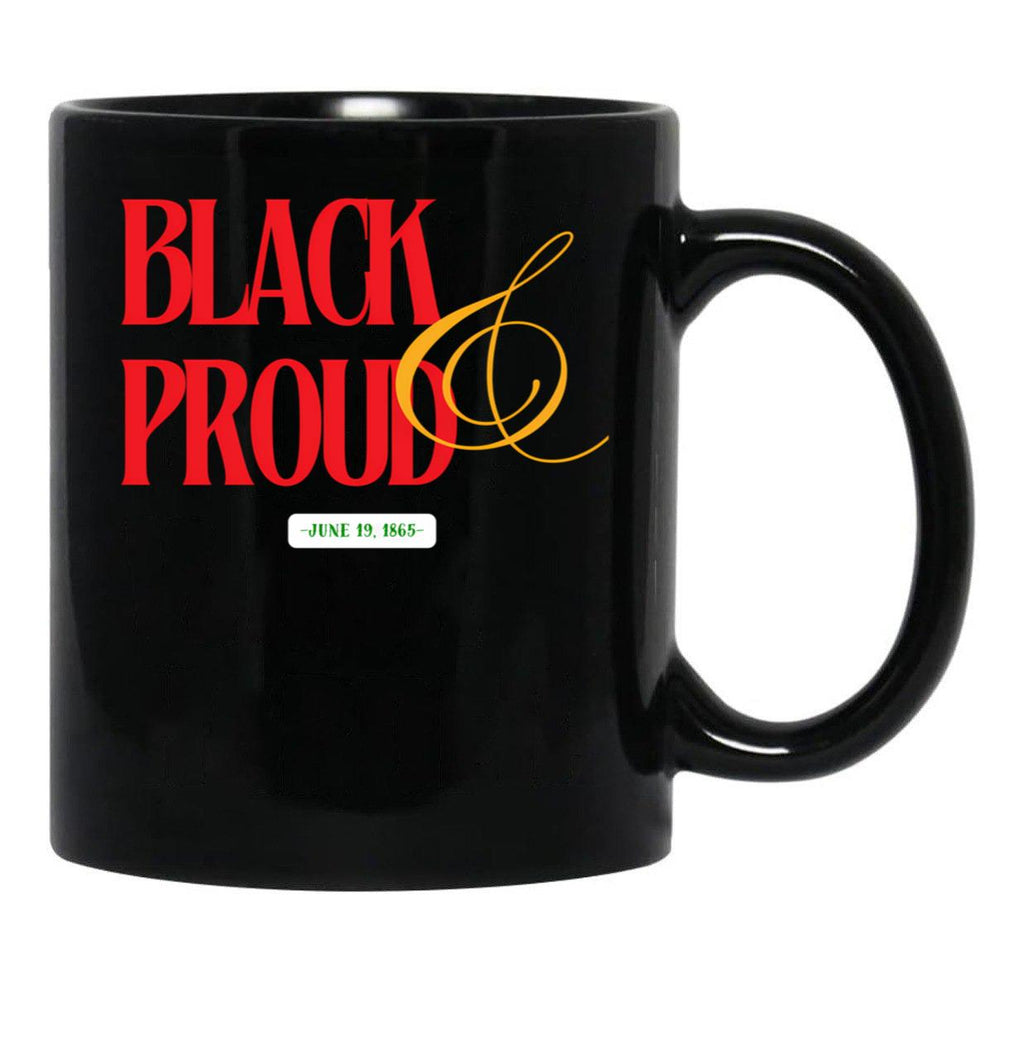 Black And Proud. Black Coffee Mug - Black