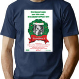 Black Art-Mas T-Shirt for Men & Women, T-Shirts Graphic Tee - Navy