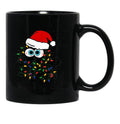 Black Cat Christmas It Is Fine I Am Fine Everything Is Fine Black Coffee Mug, Gift Coffee Mug - Black